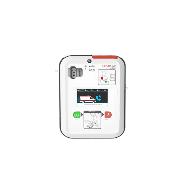 AED with screen